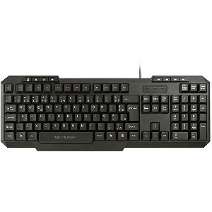 Teclado Multimidia USB SLIM Preto