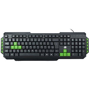 Teclado USB 5+ Gamer START 2.0 PT/VERDE