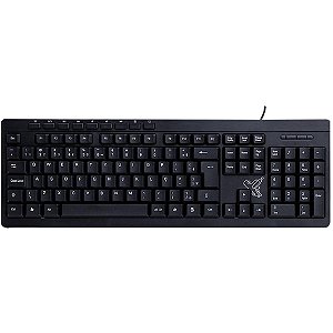 Teclado Multimidia USB SK-2030 Fio USB2.0 Preto
