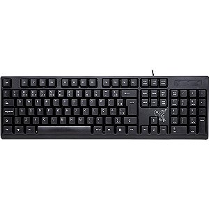 Teclado USB Universitario Fio USB2.0 PT.
