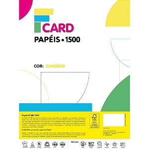 Papel Cartolina Amarela 50X66CM 180G