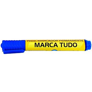 Pincel Marcador Permanente Marca Tudo Azul 5MM