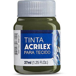 Tinta para Tecido Fosca 37ML Verde Oliva PCTE C/12