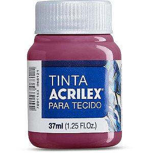 Tinta para Tecido Fosca 37ML Vermelho Carmim