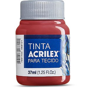 Tinta para Tecido Fosca 37ML Vermelho Profundo