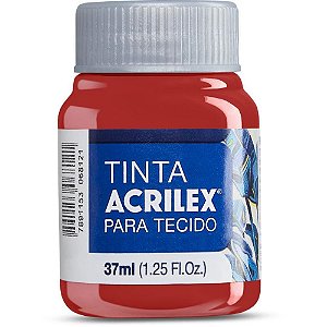 Tinta para Tecido Fosca 37ML Vermelho Tomate