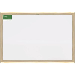 Quadro Branco Moldura Madeira 060X040CM Magitel