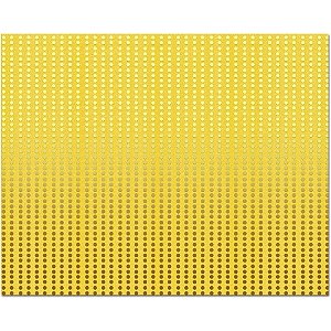 Placa em EVA Estampado 48X40CM Lantejoula Amarelo 2MM