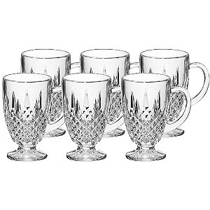 Caneca de Vidro Leona 160ML 6PCS