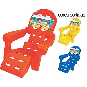 Cadeira P/PISCINA/PRAIA Plastico Infantil Cores SORT.