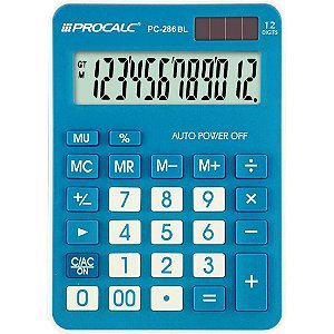 Calculadora de Mesa 12 DIG. Grd.azul PC286 BL