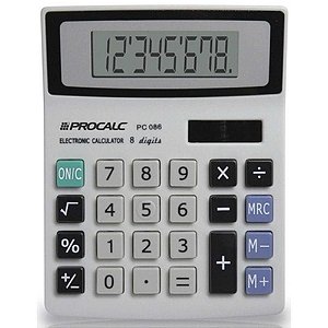 Calculadora de Mesa 8 DIG. MOD.PC086 BAT/SOLAR