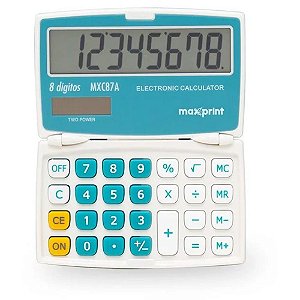 Calculadora de Mesa 8 DIG. MX C87A BRANCA/AZUL