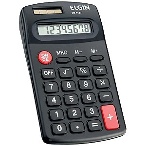 Calculadora de Bolso 8 DIG. SOLAR/PILHA AA Preta