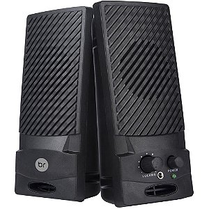 Caixa de Som P/ Computador 1W C/VOLUME USB