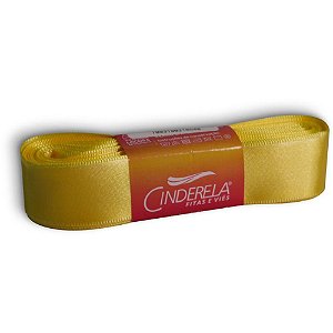 Fita de Cetim 22MM 10M. Amarelo Canario