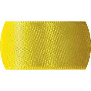Fita de Cetim 38MM 10M. Amarelo Gema 763