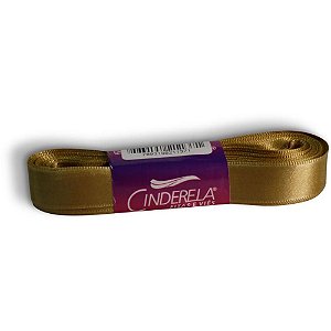 Fita de Cetim 15MM 10M. Dourado