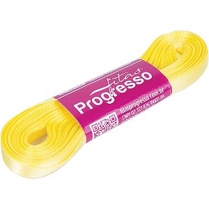 Fita de Cetim 07MM 10M. Amarelo Canari 242