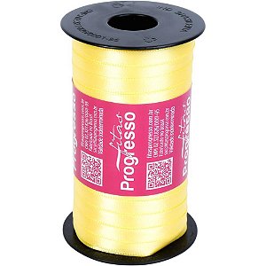 Fita de Cetim 07MM 100M. Amarelo Canario