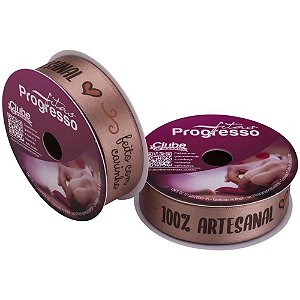 Fita de Cetim Pascoa 22MM 10M. P/DOCES Rose