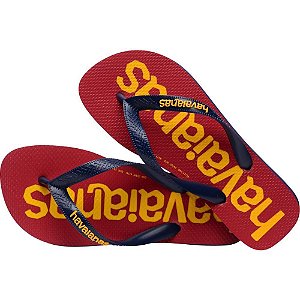 Chinelo Havaianas Unissex TOP Logo Mania 2 43/4 Marinho