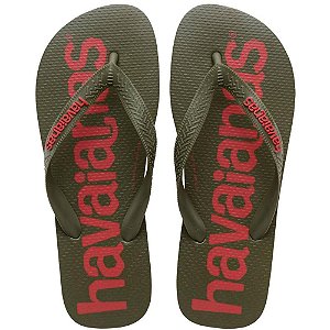 Chinelo Havaianas Unissex TOP Logo Mania 2 37/8 Verde