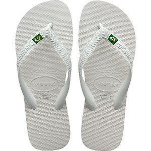 Chinelo Havaianas Unissex Brasil LIGHT 45/6 Branco