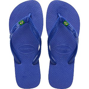 Chinelo Havaianas Unissex Brasil LIGHT 37/8 Azul Naval