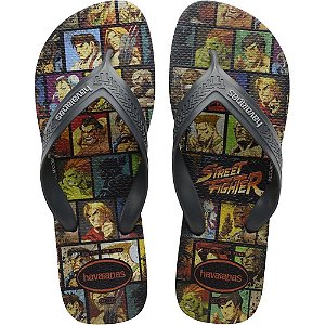 Chinelo Havaianas Licenciado TOP MAX Street Fighter 39/0 CZ