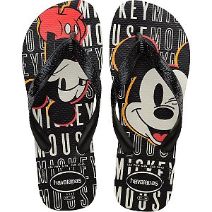 Chinelo Havaianas Licenciado TOP Disney 37/8 Preto