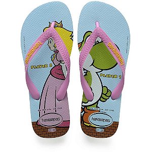 Chinelo Havaianas Licenciado Super Mario BROS 39/0 ICE Blue