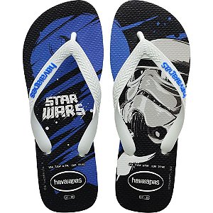 Chinelo Havaianas Licenciado STAR WARS 35/6 BRANCO/AZUL