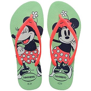 Chinelo Havaianas Licenciado SLIM Disney 39/0 Verde Jardim