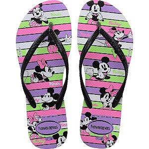 Chinelo Havaianas Licenciado SLIM Disney 35/6 Roxo Prisma