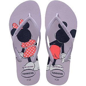 Chinelo Havaianas Licenciado SLIM Disney 33/4 Lilas Calmo