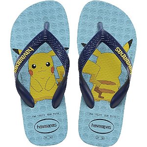 Chinelo Havaianas Licenciado Pokemon 39/0 Azul