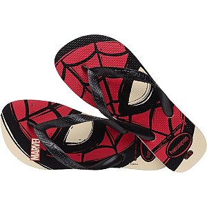 Chinelo Havaianas Licenciado Marvel Logo Mania 33/4 Bege PA