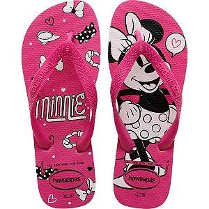 Chinelo Havaianas Infantil TOP Disney 29/0 PINK Eletric