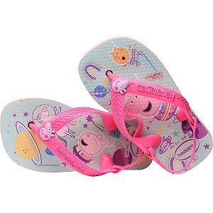 Chinelo Havaianas Infantil Peppa PIG BABY 23/4 Rosa