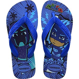 Chinelo Havaianas Infantil KIDS TOP PJ MASKS 27/8 Azul