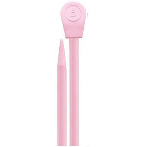 Agulha para Trico Milward 37CM N.5 Rosa