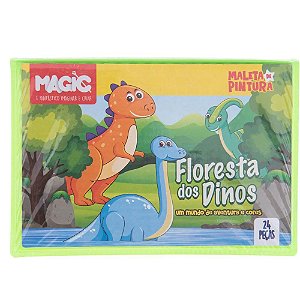 Maleta para Pintura Dino 24 Pecas