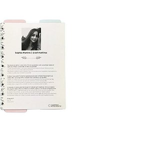 Caderno Inteligente Planner Medio Refil Blue Garden
