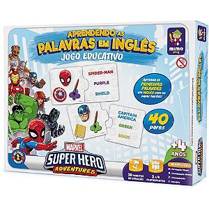 Brinquedo Educativo Marvel Aprendendo INGLES
