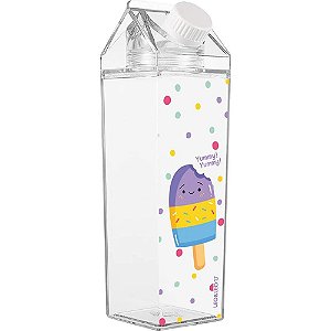 Garrafa Plastica Picole Caixa de Leite