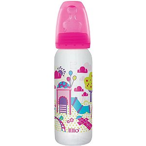 Mamadeira Divertida 240ML ORTO SIL Rosa