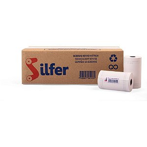 Bobina Térmica 80MM X 40M Branca 48G - Caixa com 10 Unidades Silfer