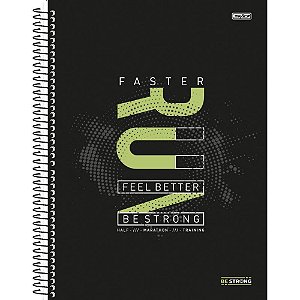 Caderno 01X1 Capa Dura BE STRONG 80F PCTE C/4