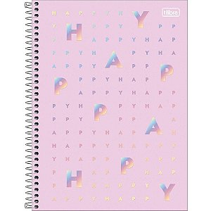 Caderno 01X1 Capa Dura HAPPY 80FLS.